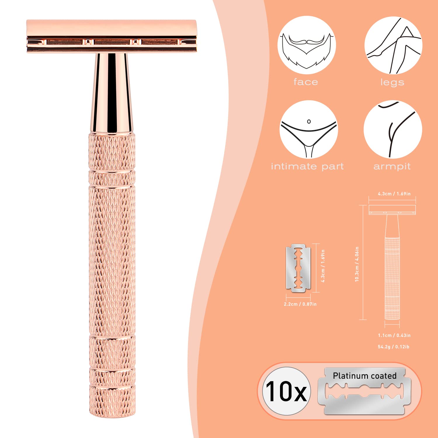 Reusable Double Edge Safety Ra - Safety Razor Handle review and price