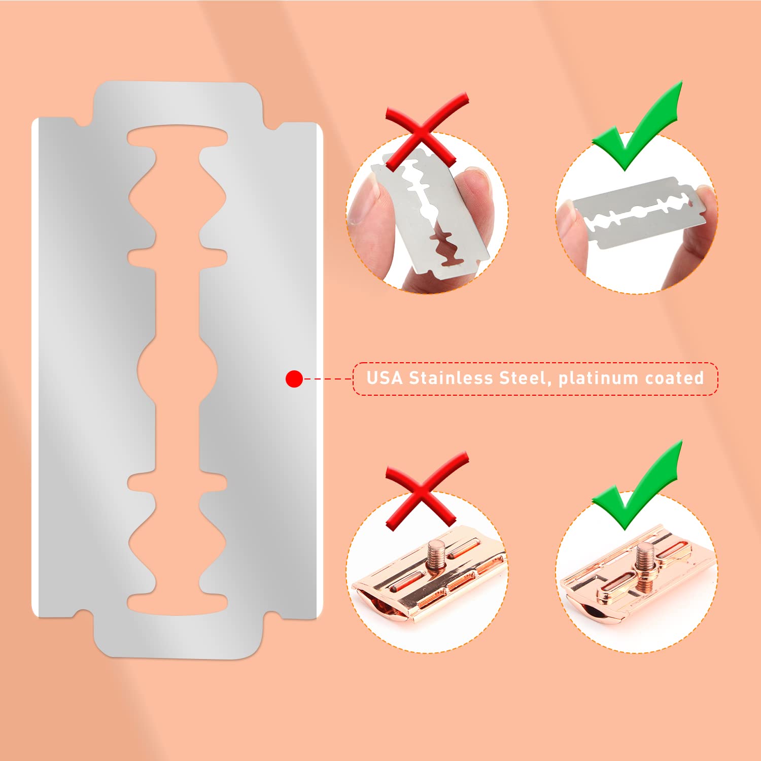 Reusable Double Edge Safety Ra - Safety Razor Handle review and price