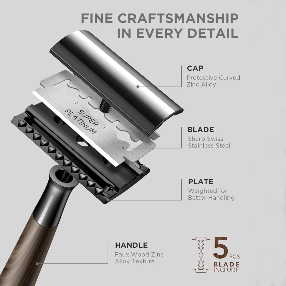 Professional Men's Double Edge - Safety Razor Handle review and price