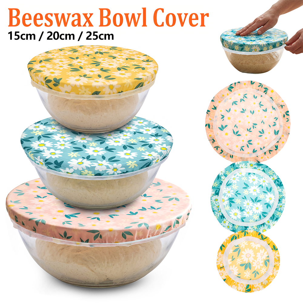 3Pcs Beeswax Bowl Cover Reusab - Beeswax Food Cover review and price