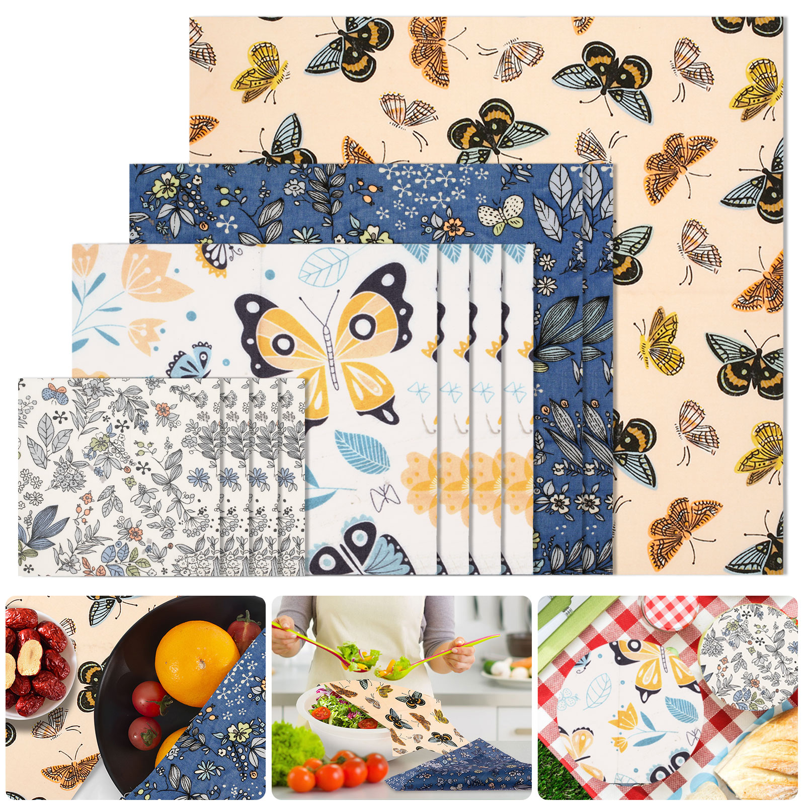 11 Pcs Beeswax Food Wrap Set R - Beeswax Food Cover review and price