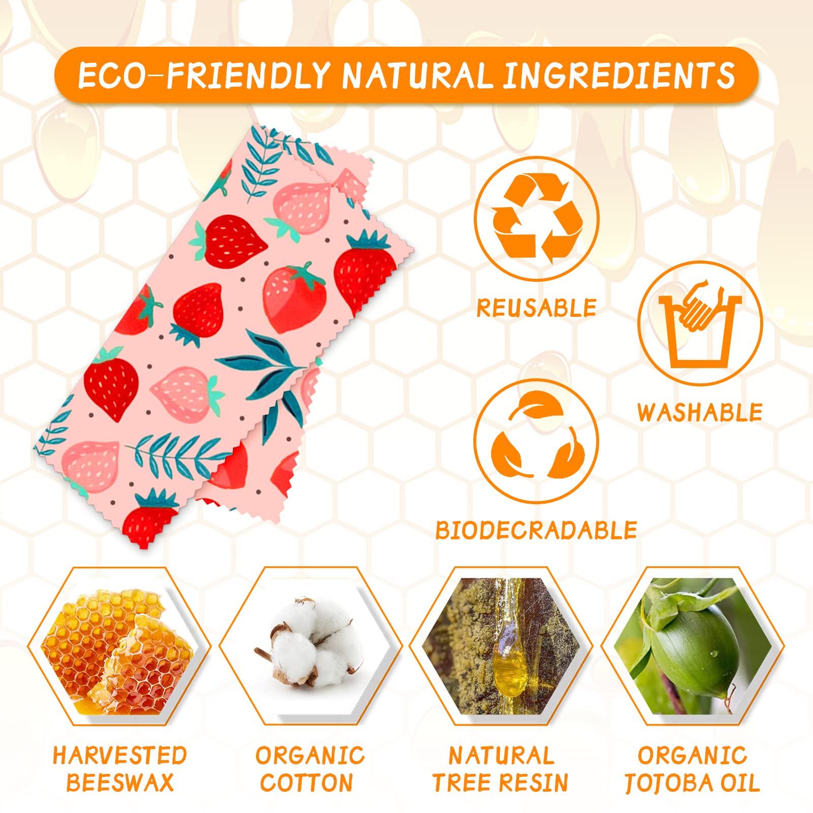 Reusable Beeswax Wrap Eco-Frie - Beeswax Food Cover review and price