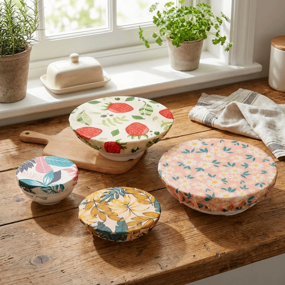 Anti Dust Beeswax Cloth Bowl C - Beeswax Food Cover review and price