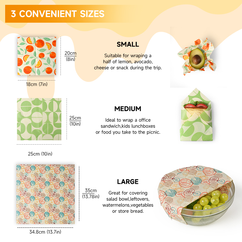 6pcs Refrigerator Freezing Saf - Beeswax Food Cover review and price